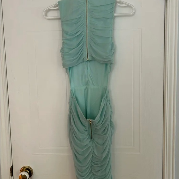 Fashion Nova You're Too Late Ruched Mini Dress XS - Picture 6 of 6